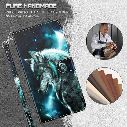 For Honor X8 4G PU Leather Folio Flip Wallet Phone Case Stand Function 3D Creative Pattern Printed Design Full-Body Protective Cover with Strap