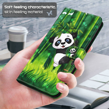 For Honor X8 4G PU Leather Folio Flip Wallet Phone Case Stand Function 3D Creative Pattern Printed Design Full-Body Protective Cover with Strap