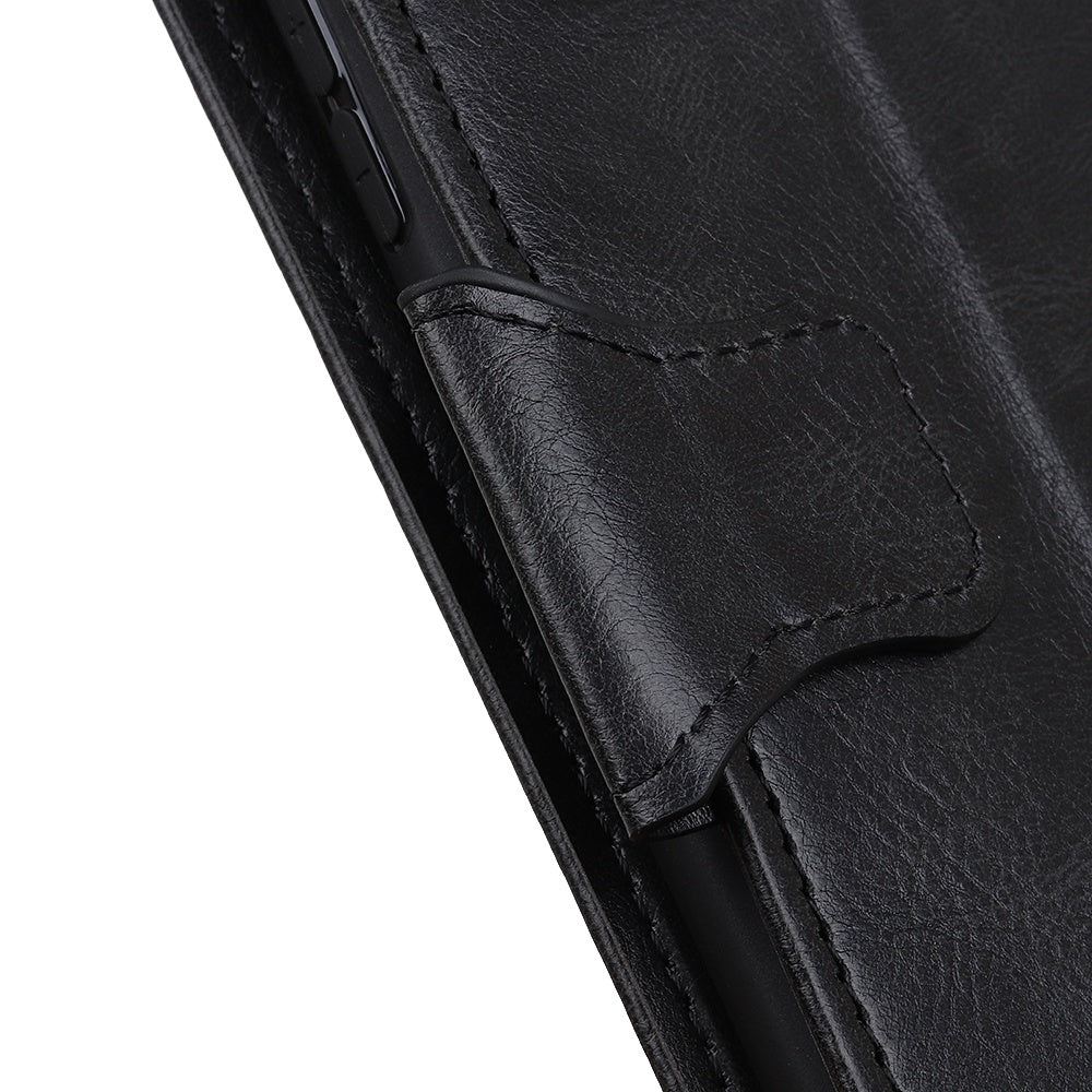 For Honor X8 5G Shockproof Crazy Horse Texture Wallet Stand Case Full Body Protection Split Leather Cell Phone Cover