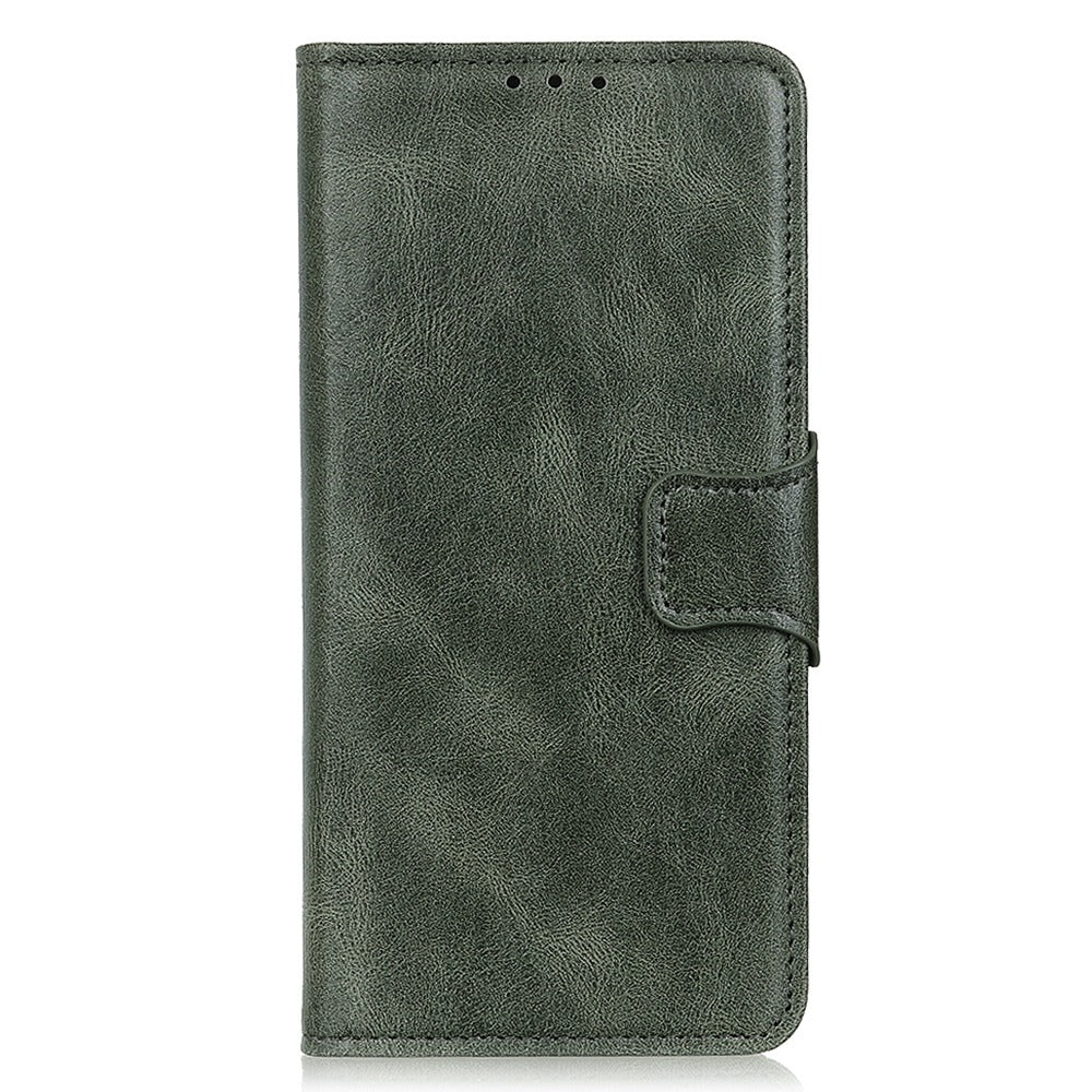 For Honor X8 5G Shockproof Crazy Horse Texture Wallet Stand Case Full Body Protection Split Leather Cell Phone Cover