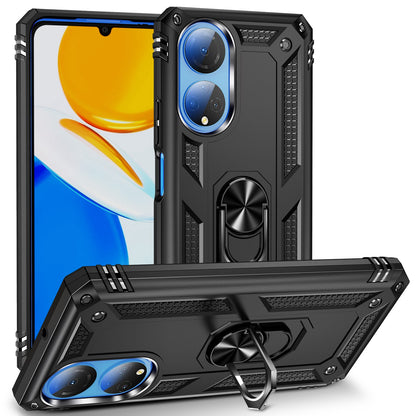 For Honor X7 Military Grade Protective Case Ring Kickstand Hybrid PC + TPU Shockproof Phone Cover