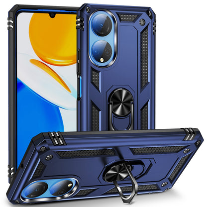 For Honor X7 Military Grade Protective Case Ring Kickstand Hybrid PC + TPU Shockproof Phone Cover