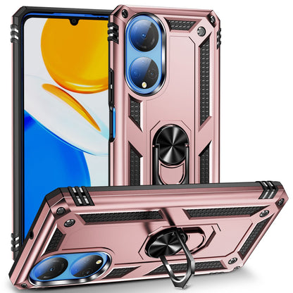 For Honor X7 Military Grade Protective Case Ring Kickstand Hybrid PC + TPU Shockproof Phone Cover