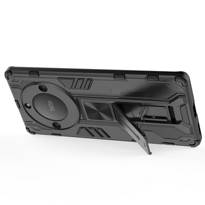 For Honor X40 5G Kickstand Protective Phone Case Drop-proof Hard PC Soft TPU Hybrid Cover
