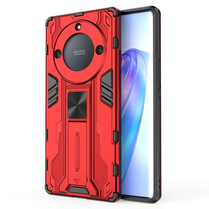 For Honor X40 5G Kickstand Protective Phone Case Drop-proof Hard PC Soft TPU Hybrid Cover