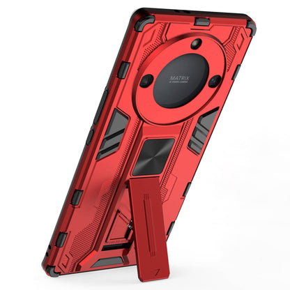 For Honor X40 5G Kickstand Protective Phone Case Drop-proof Hard PC Soft TPU Hybrid Cover