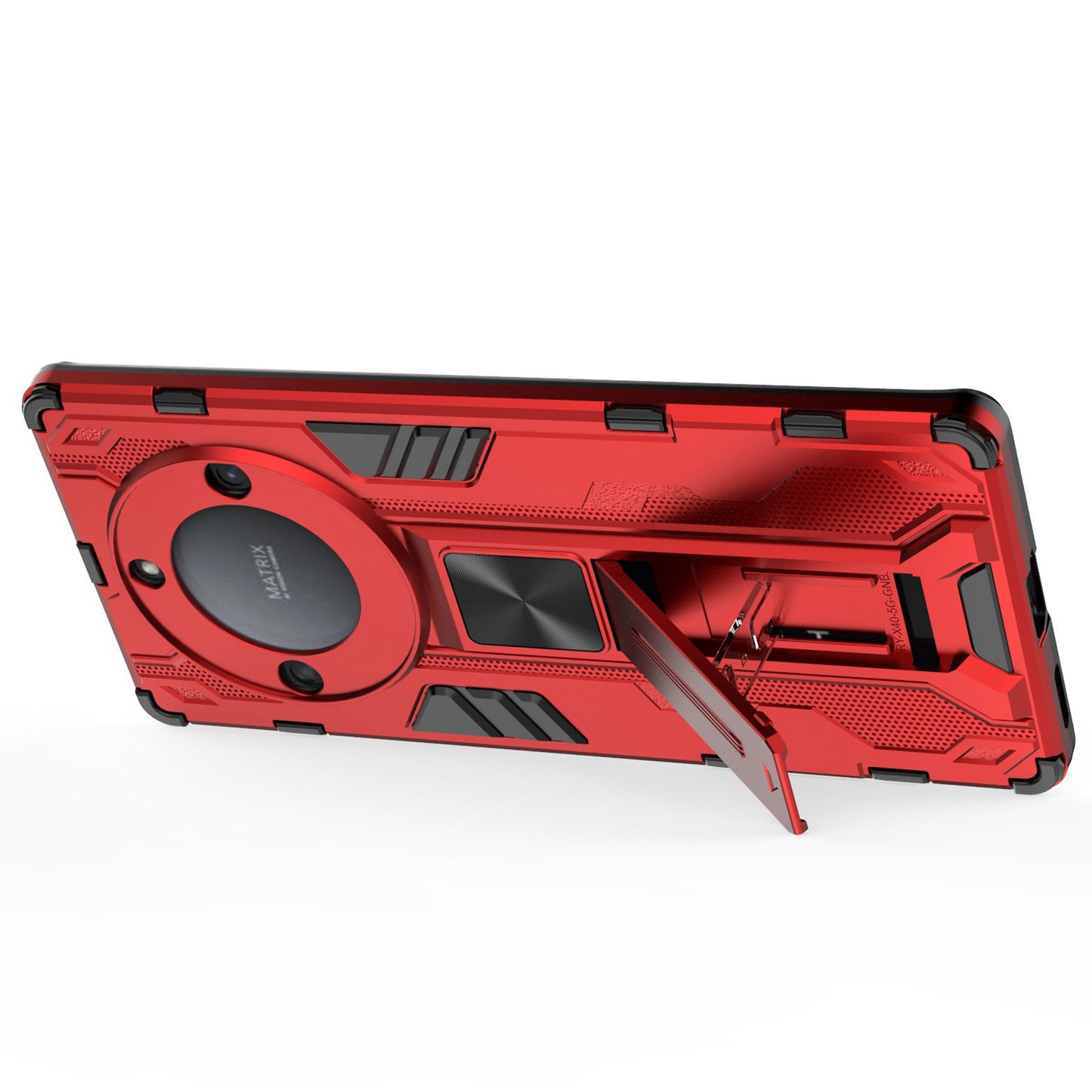 For Honor X40 5G Kickstand Protective Phone Case Drop-proof Hard PC Soft TPU Hybrid Cover