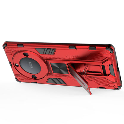 For Honor X40 5G Kickstand Protective Phone Case Drop-proof Hard PC Soft TPU Hybrid Cover