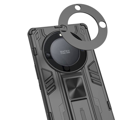 For Honor X40 5G Kickstand Protective Phone Case Drop-proof Hard PC Soft TPU Hybrid Cover
