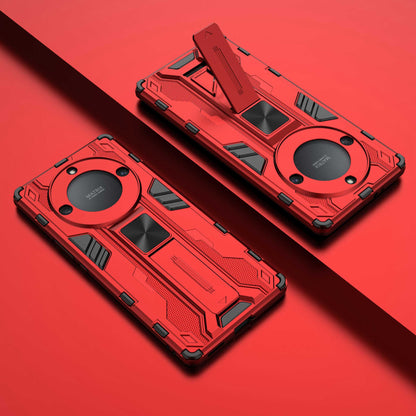 For Honor X40 5G Kickstand Protective Phone Case Drop-proof Hard PC Soft TPU Hybrid Cover