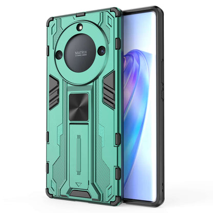 For Honor X40 5G Kickstand Protective Phone Case Drop-proof Hard PC Soft TPU Hybrid Cover