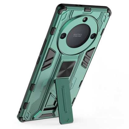 For Honor X40 5G Kickstand Protective Phone Case Drop-proof Hard PC Soft TPU Hybrid Cover