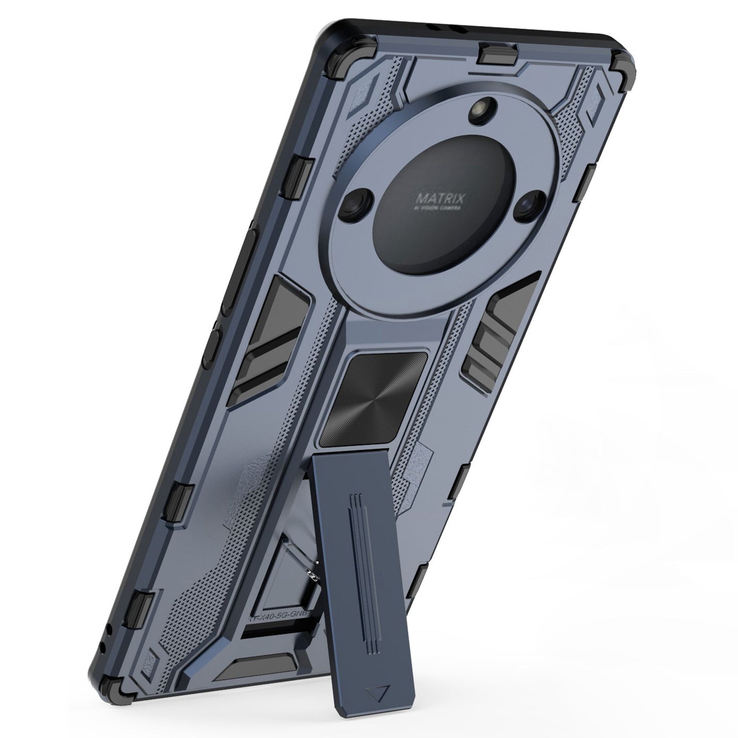 For Honor X40 5G Kickstand Protective Phone Case Drop-proof Hard PC Soft TPU Hybrid Cover