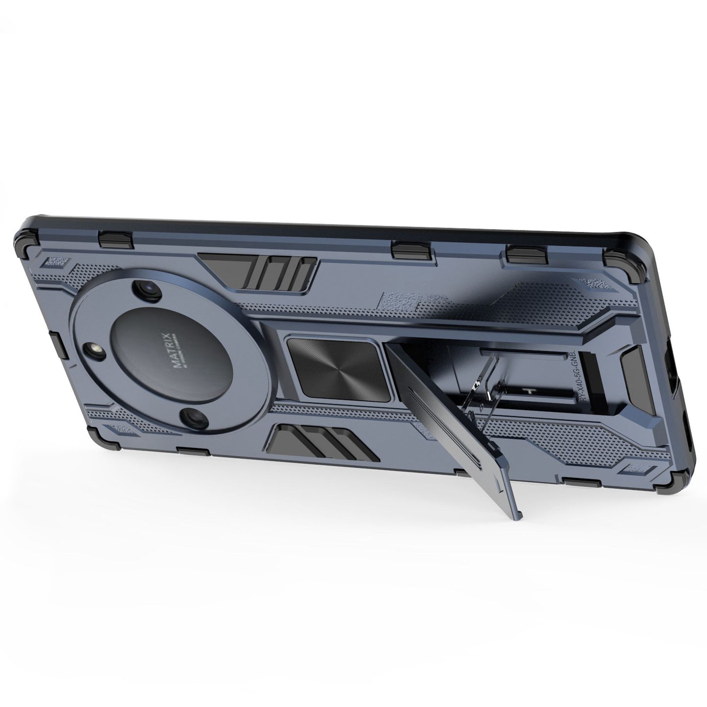 For Honor X40 5G Kickstand Protective Phone Case Drop-proof Hard PC Soft TPU Hybrid Cover