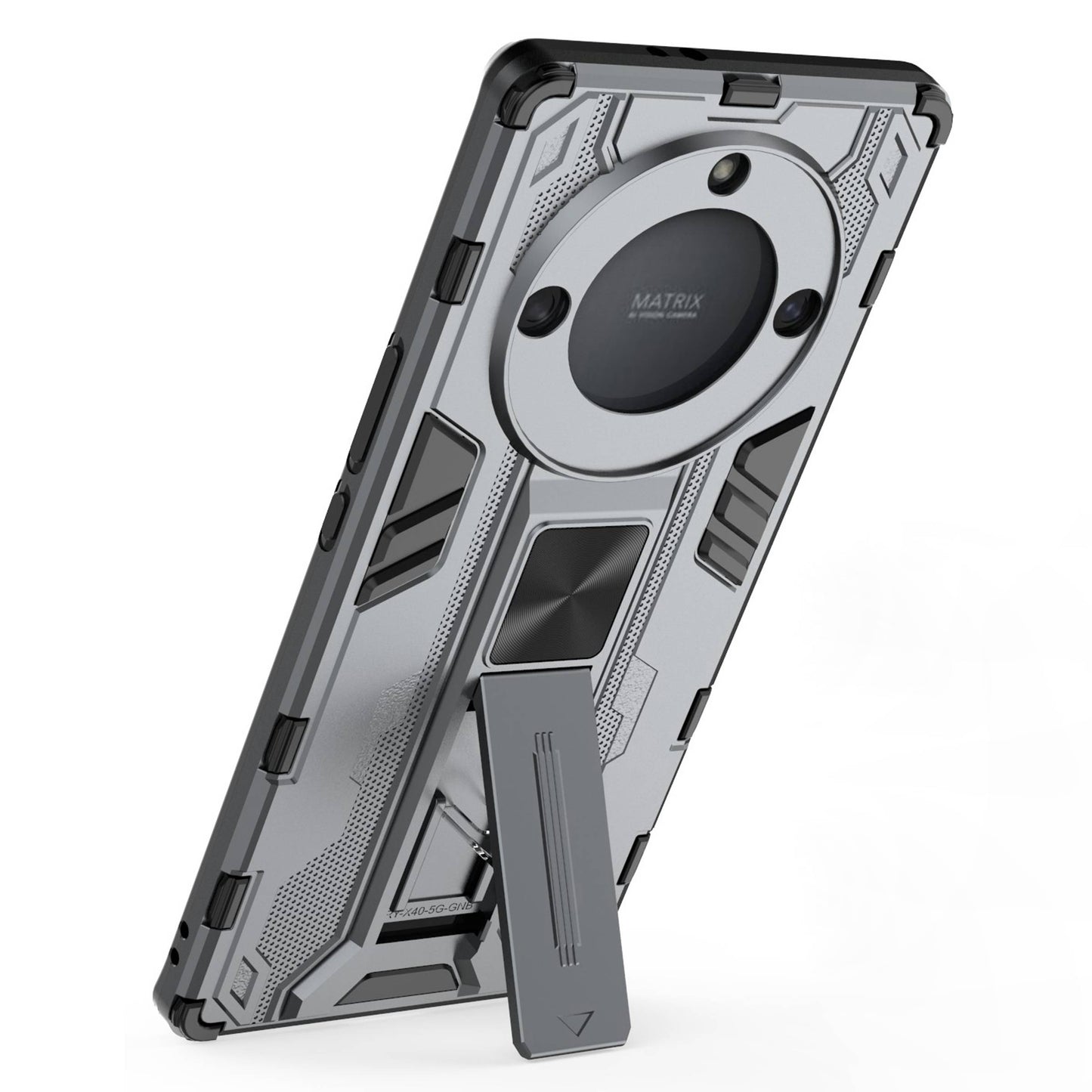 For Honor X40 5G Kickstand Protective Phone Case Drop-proof Hard PC Soft TPU Hybrid Cover