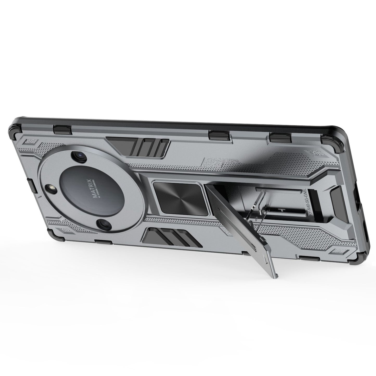 For Honor X40 5G Kickstand Protective Phone Case Drop-proof Hard PC Soft TPU Hybrid Cover