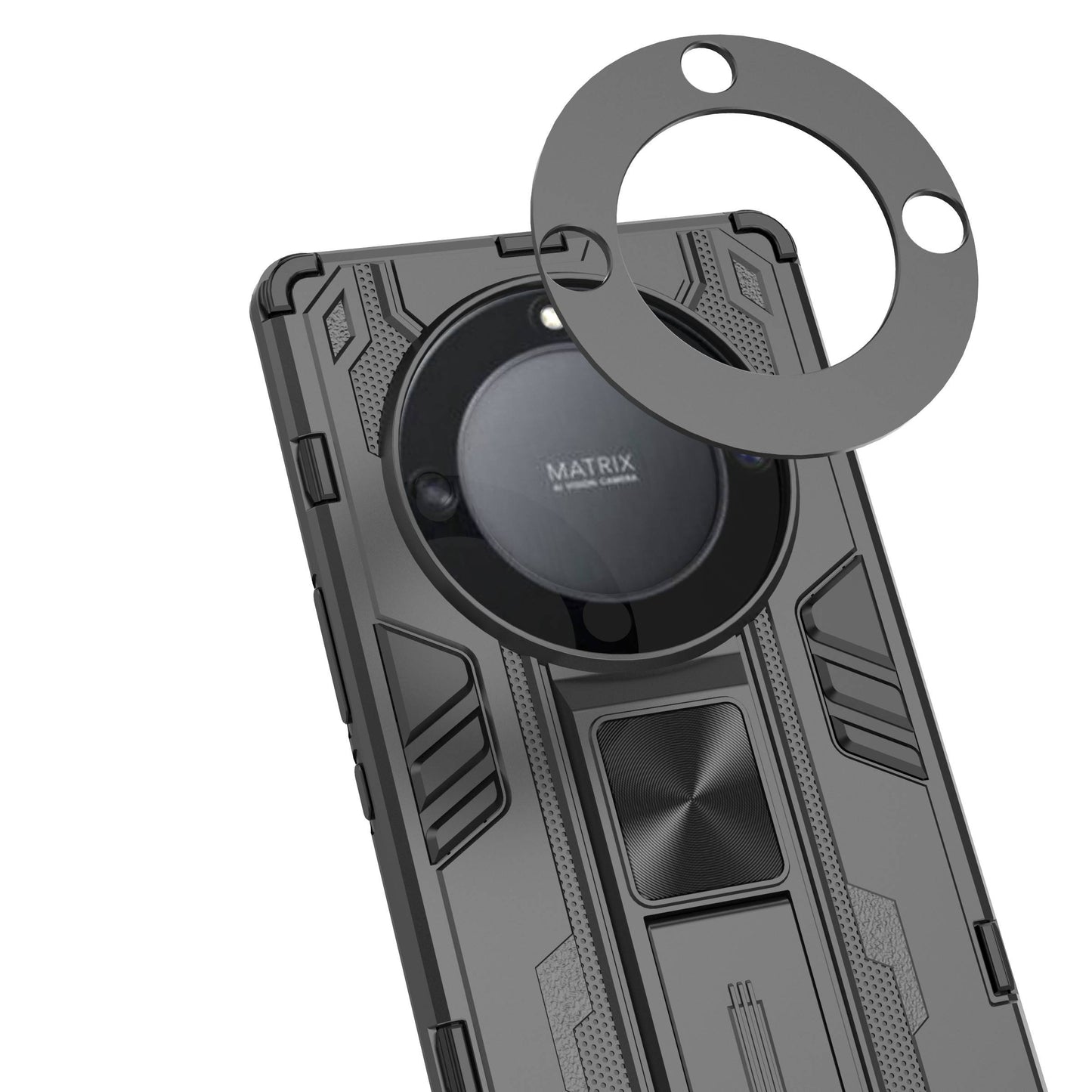 For Honor X40 5G Kickstand Protective Phone Case Drop-proof Hard PC Soft TPU Hybrid Cover