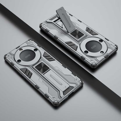 For Honor X40 5G Kickstand Protective Phone Case Drop-proof Hard PC Soft TPU Hybrid Cover
