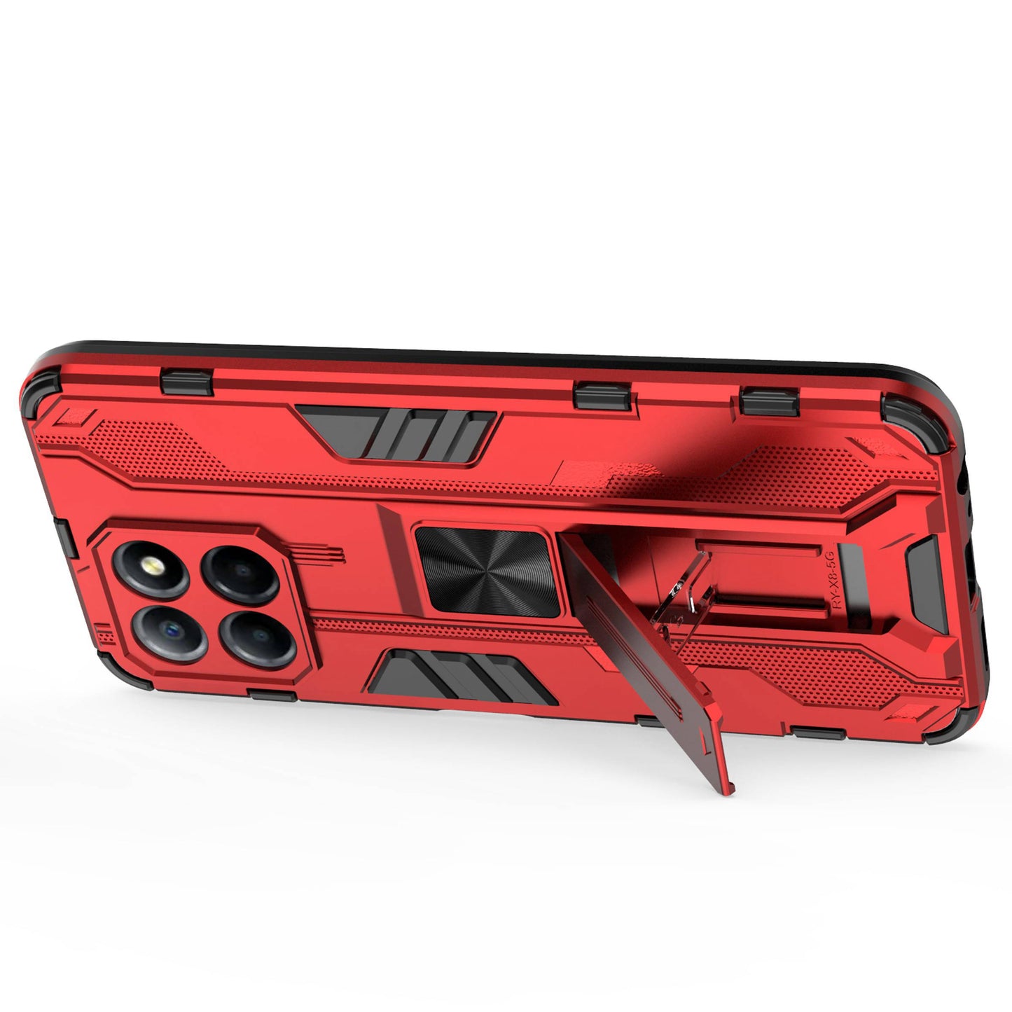 For Honor X8 5G Kickstand Phone Case Anti-drop Hard PC Soft TPU Shockproof Cover
