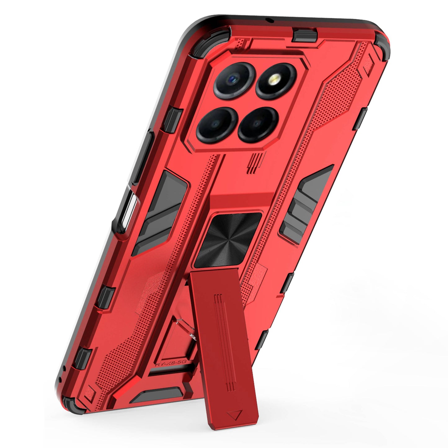 For Honor X8 5G Kickstand Phone Case Anti-drop Hard PC Soft TPU Shockproof Cover