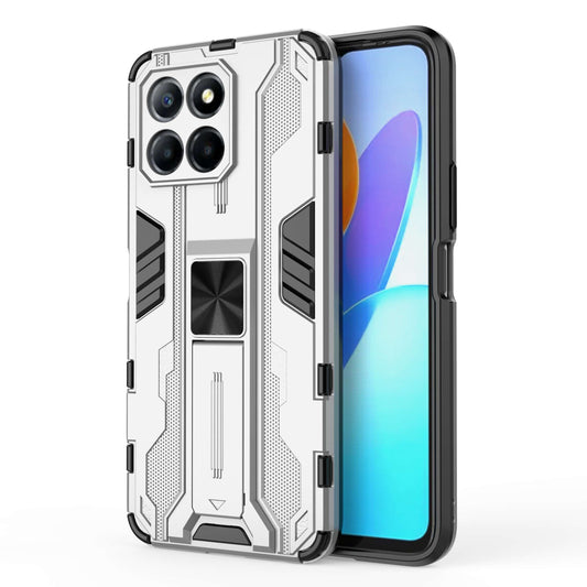 For Honor X8 5G Kickstand Phone Case Anti-drop Hard PC Soft TPU Shockproof Cover