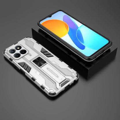 For Honor X8 5G Kickstand Phone Case Anti-drop Hard PC Soft TPU Shockproof Cover