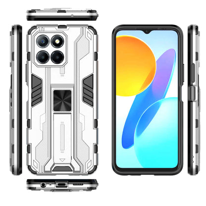 For Honor X8 5G Kickstand Phone Case Anti-drop Hard PC Soft TPU Shockproof Cover