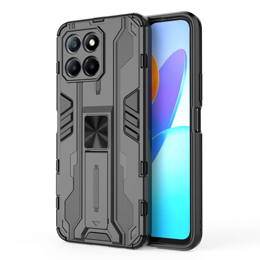 For Honor X8 5G Kickstand Phone Case Anti-drop Hard PC Soft TPU Shockproof Cover