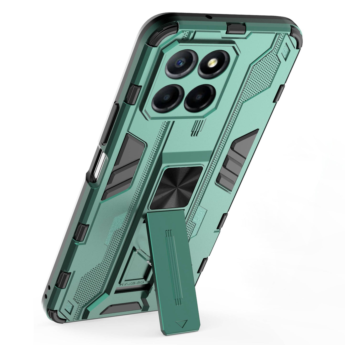 For Honor X8 5G Kickstand Phone Case Anti-drop Hard PC Soft TPU Shockproof Cover