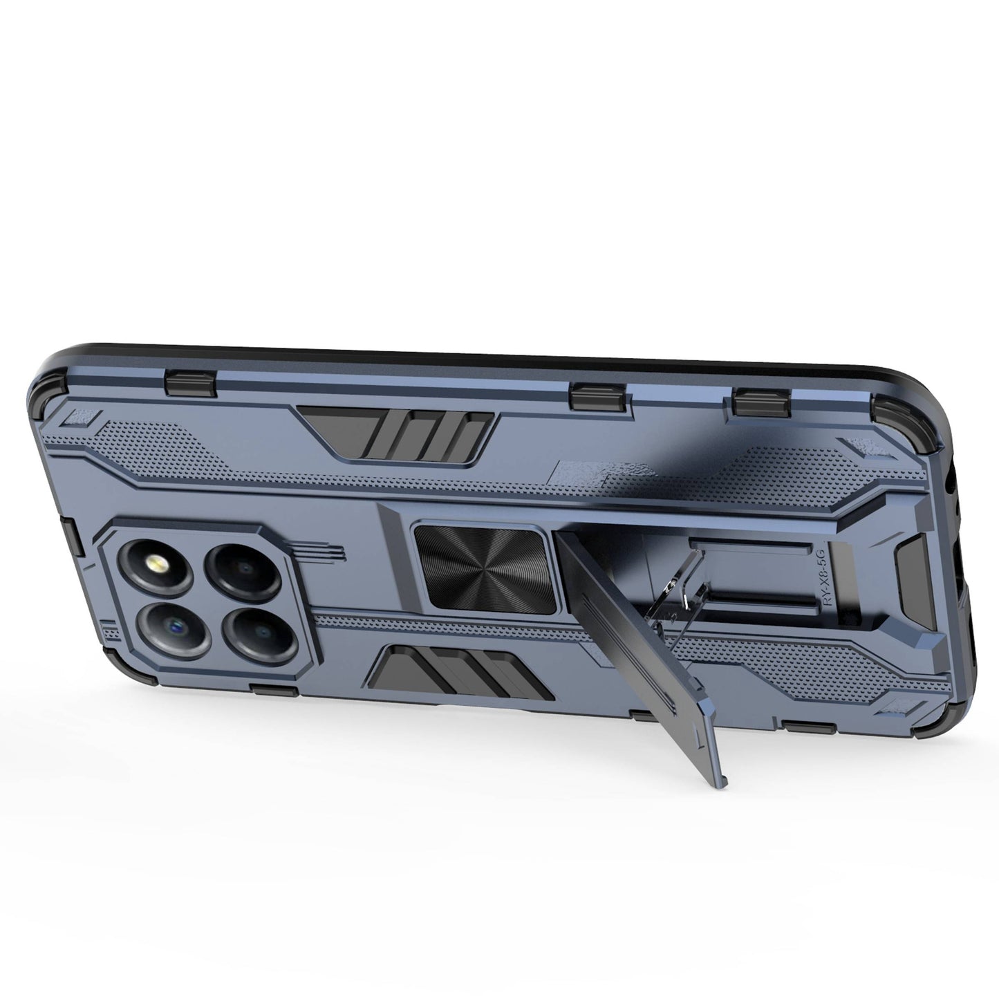 For Honor X8 5G Kickstand Phone Case Anti-drop Hard PC Soft TPU Shockproof Cover