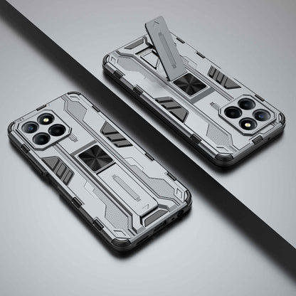 For Honor X8 5G Kickstand Phone Case Anti-drop Hard PC Soft TPU Shockproof Cover