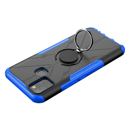 For Infinix Smart 5 X657 / Hot 10 Lite Hybrid Soft TPU Hard PC Heavy Duty Phone Case Ring Holder Kickstand Anti-Scratch Shockproof Cover