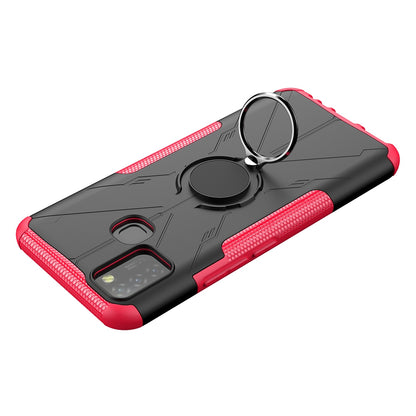For Infinix Smart 5 X657 / Hot 10 Lite Hybrid Soft TPU Hard PC Heavy Duty Phone Case Ring Holder Kickstand Anti-Scratch Shockproof Cover