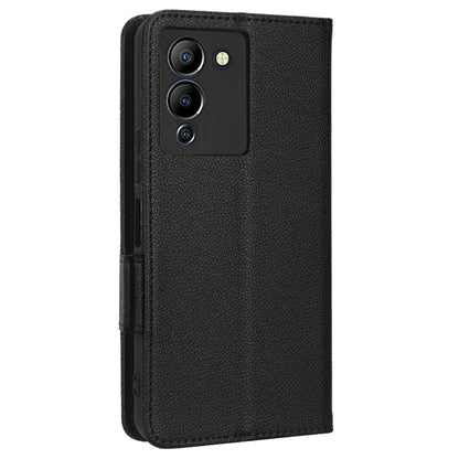 For Infinix Note 12 G96 4G X670 Litchi Texture Phone Cover Drop-proof PU Leather Magnetic Clasp Case with Stand Wallet