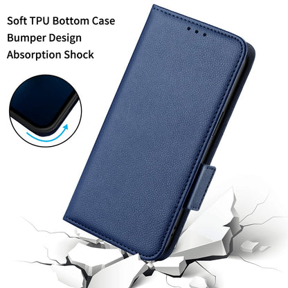 For Infinix Note 12 G96 4G X670 Litchi Texture Phone Cover Drop-proof PU Leather Magnetic Clasp Case with Stand Wallet