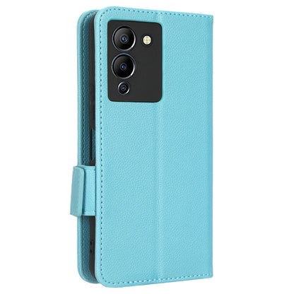 For Infinix Note 12 G96 4G X670 Litchi Texture Phone Cover Drop-proof PU Leather Magnetic Clasp Case with Stand Wallet
