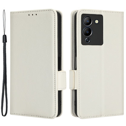 For Infinix Note 12 G96 4G X670 Litchi Texture Phone Cover Drop-proof PU Leather Magnetic Clasp Case with Stand Wallet