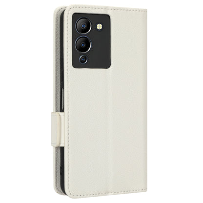 For Infinix Note 12 G96 4G X670 Litchi Texture Phone Cover Drop-proof PU Leather Magnetic Clasp Case with Stand Wallet