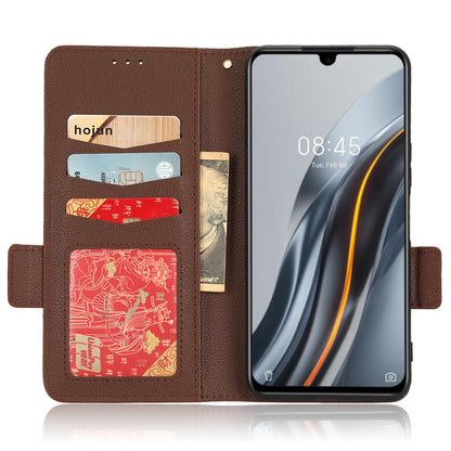 For Infinix Note 12 G96 4G X670 Litchi Texture Phone Cover Drop-proof PU Leather Magnetic Clasp Case with Stand Wallet