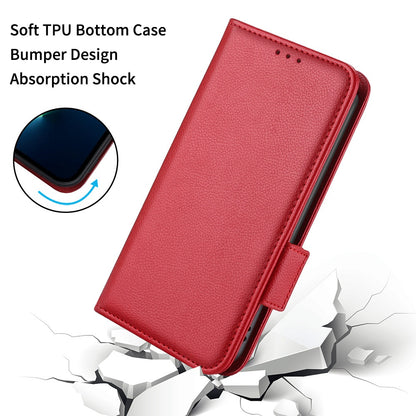 For Infinix Note 12 G96 4G X670 Litchi Texture Phone Cover Drop-proof PU Leather Magnetic Clasp Case with Stand Wallet