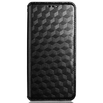 For Infinix Note 12 G96 4G X670 Stand Wallet Leather Phone Case Rhombus Pattern Imprinted Magnetic Absorption Folio Flip Cover