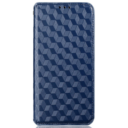 For Infinix Note 12 G96 4G X670 Stand Wallet Leather Phone Case Rhombus Pattern Imprinted Magnetic Absorption Folio Flip Cover