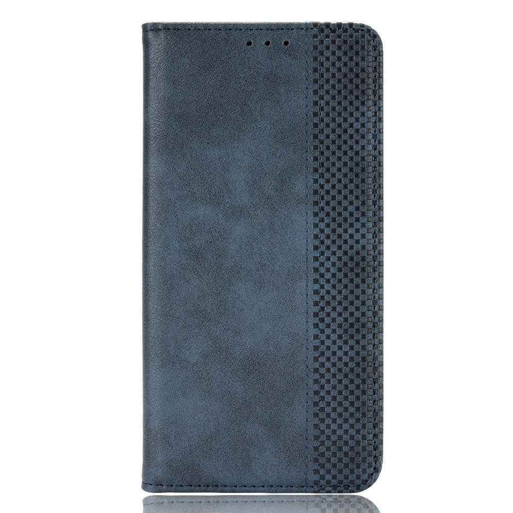 For Infinix Hot 12 Pro 4G X668C Retro Texture PU Leather Flip Wallet Case Imprinted Pattern Stand  Magnetic Auto-absorbed Folio Phone Cover