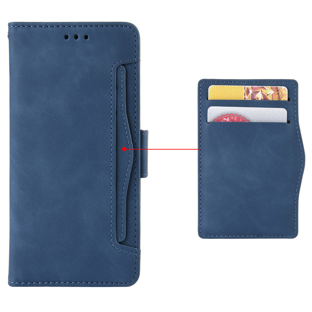 For Infinix Hot 12 Pro 4G X668C PU Leather Stand Multiple Card Slots Case Double Magnetic Clasp Flip Wallet Phone Cover