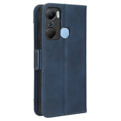 For Infinix Hot 12 Pro 4G X668C PU Leather Stand Multiple Card Slots Case Double Magnetic Clasp Flip Wallet Phone Cover