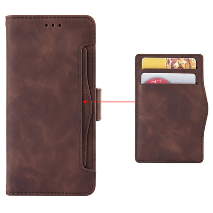 For Infinix Hot 12 Pro 4G X668C PU Leather Stand Multiple Card Slots Case Double Magnetic Clasp Flip Wallet Phone Cover