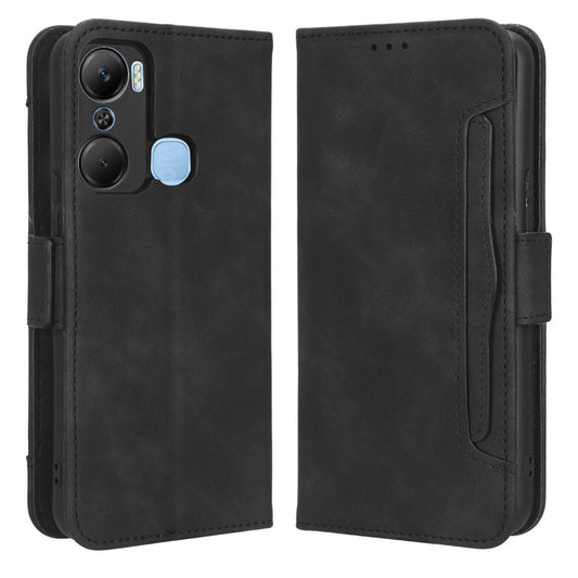 For Infinix Hot 12 Pro 4G X668C PU Leather Stand Multiple Card Slots Case Double Magnetic Clasp Flip Wallet Phone Cover