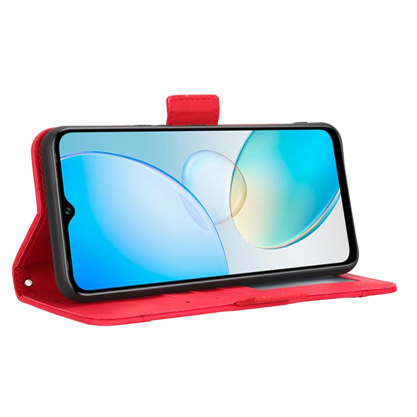 For Infinix Hot 12 Pro 4G X668C PU Leather Stand Multiple Card Slots Case Double Magnetic Clasp Flip Wallet Phone Cover