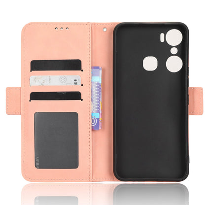 For Infinix Hot 12 Pro 4G X668C PU Leather Stand Multiple Card Slots Case Double Magnetic Clasp Flip Wallet Phone Cover