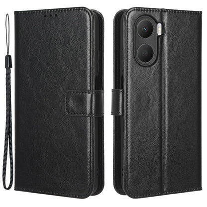 For Honor Play 40 Plus 5G Crazy Horse Texture PU Leather Wallet Phone Case Book Style Stand Cover